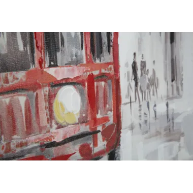 OBRAZ NA PŁÓTNIE TRAM-B- 80X3X80 cm